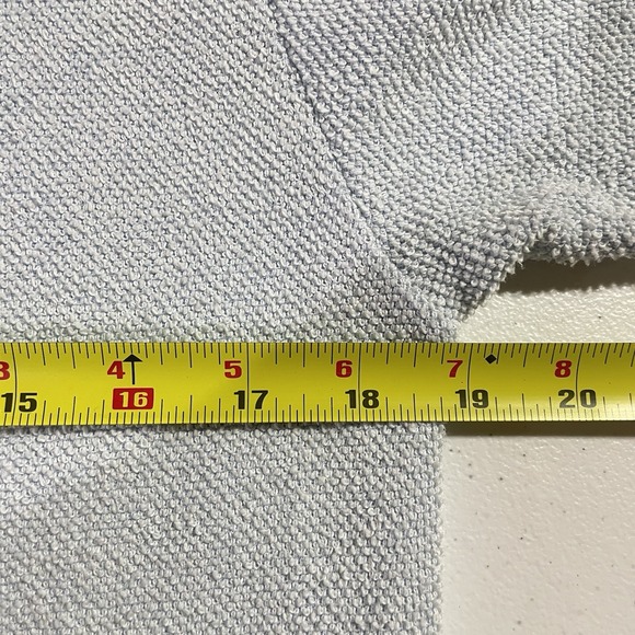 VTG 90s Delicates Spa Terry Cloth Bath Robe Women S Light Blue Pockets Full Zip - Picture 9 of 10